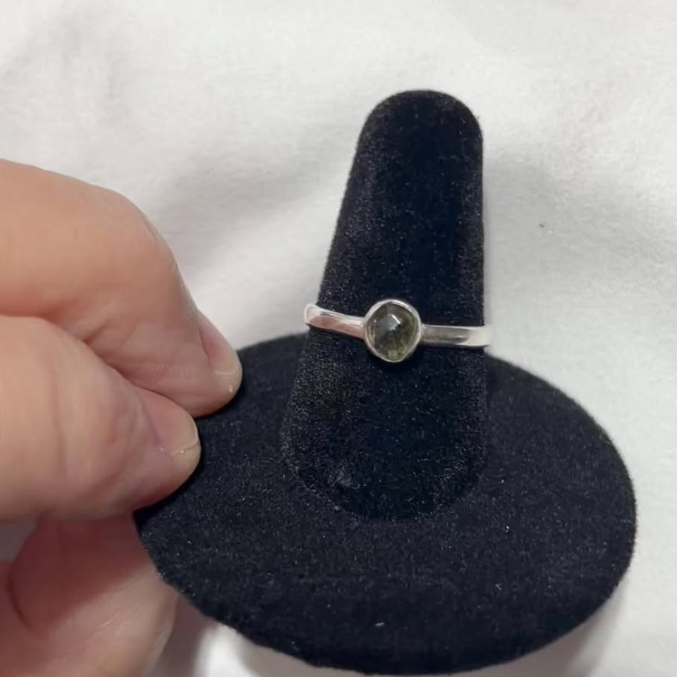 Moldavite Ring