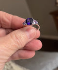 Purple Costume Jewelry Ring