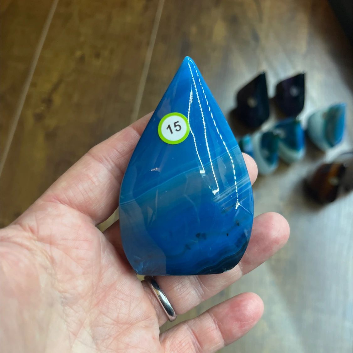 Blue Sardonyx Teardrop #80