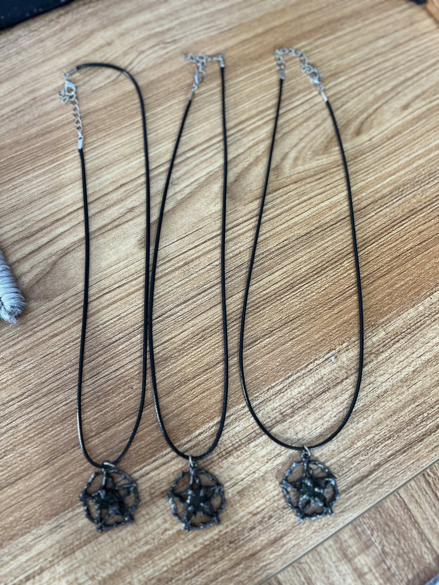 Pentacle Necklace with Moldavite